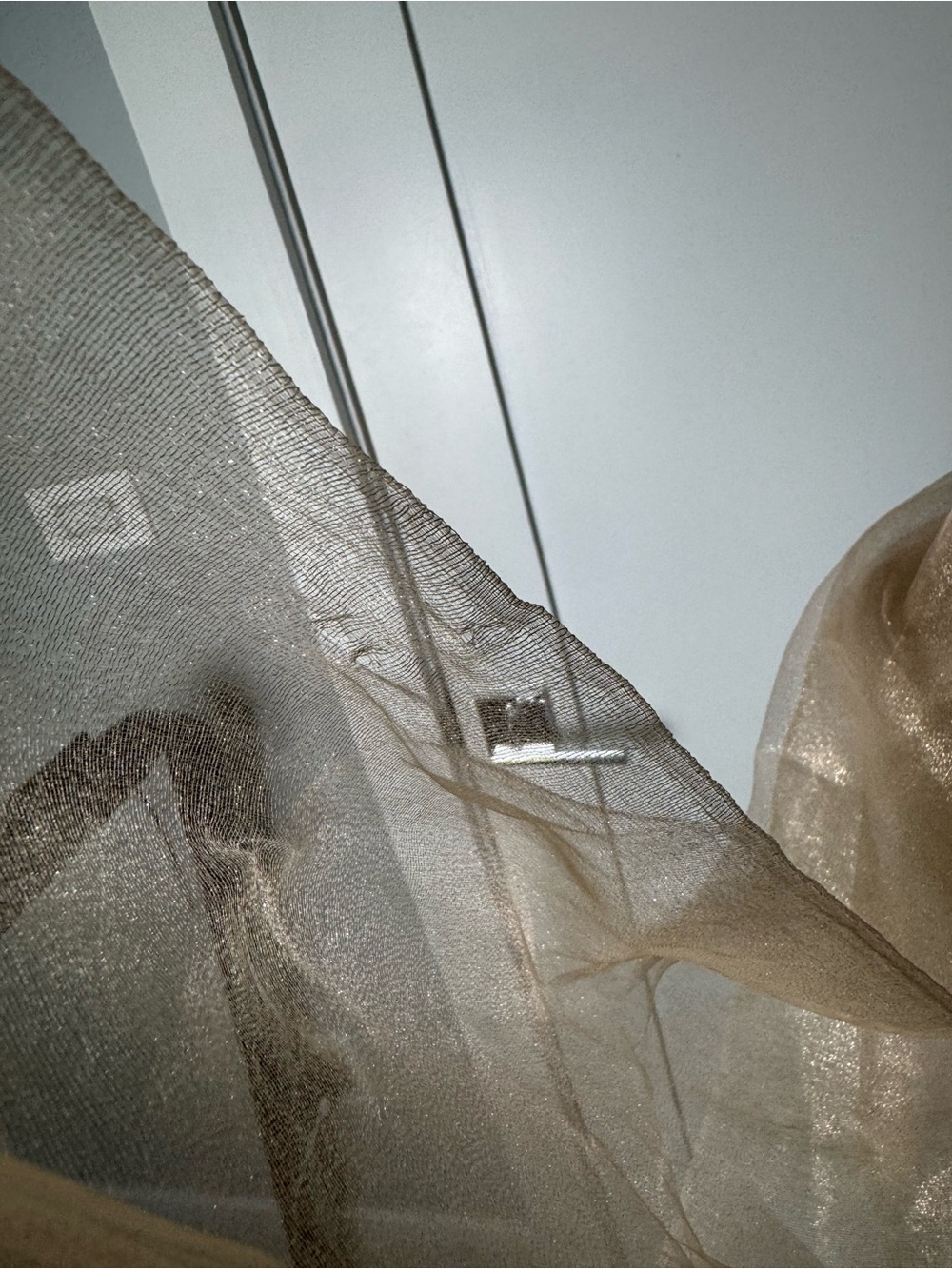 SAACHI Glitter Dress Scarf in Corn Silk/OS - Picture 9 of 11